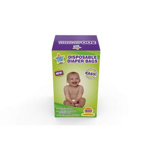 Mighty Clean Baby Disposable Diaper Bags with Light Powder Scent, 300 count
