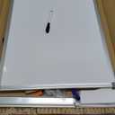 Double-Sided Magnetic Whiteboard, 24" x 18" Dry Erase Board Aluminum Frame for Wall, White Board Marker Board for Kitchen, Memo, School, Home, Office