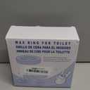 Extra Thick Toilet Wax Ring Kit with Flange and Bolts for Floor Outlet Toilets New Install or Re-seat, Fits 3-inch or 4-inch Waste Lines