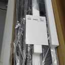 TAVR Furniture Mobile TV Stand Rolling TV Cart Floor Stand with Mount on Lockable Wheels Height Adjustable for 32-83 Inch TV Stand Flat Screen or Curved TVs Monitors Display Trolley Loading 110 lbs, Black 