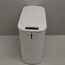 Cesun Automatic Motion Sensor Bathroom Trash Can with Lid, 2.6 Gallon Touchless Trash Bin, Smart Plastic Slim Garbage Can Small White Wastebasket for Toilet, Office, rv, Bedroom, Living Room