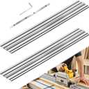 110-inch Track Saw Guide Rail Kit for DeWalt Track Saws – 55"x2 Aluminum Tracks with Connector, DWS5022 Replacement, Heavy-Duty System for Precise Longer Woodworking Cuts