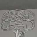 Congrats Grad Neon Sign - 2025 Graduation Decorations, 16.512.6 Inch LED Wall Decor with Hooks, USB Power Cord, Easy Install for Graduation Party Supplies (Class of 2025)