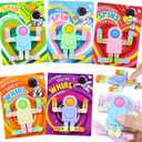 SANANT Valentines Day Gifts for Kids, 30 Pack Astronaut-Shaped Fidget Spinner POP Toys with Greeting Card for Kids Classroom Exchange, Valentine Prizes for Boys Girls School Party Favor