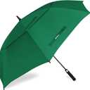 Golf Umbrella Large 58/62/68 Inch Automatic Open Golf Umbrella Extra Large Oversize Double Canopy Vented Umbrella Windproof Waterproof for Men and Women (Dark Green)