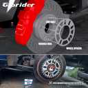 4Pcs Universal Wheel Spacers 5mm for Most 4 Lug & 5 Lug Wheels, PCD 98mm to 120mm, 4x100 4x108 4x100 5x100 5x108 5x110 5x112 5x114.3 5x115 5x120 5x4.5 5x4.75 Multiple Bolts Pattern Vehicle
