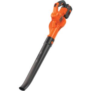 BLACK+DECKER Cordless Leaf Blower, 40V MAX , Leaf Blower Cordless with Battery and Charger, 125 MPH Air Speed, Lightweight Handheld Yard Sweeper (LSW40C)