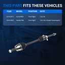 Autoround 44305TZ5A01 Front Right CV Axle Shaft Assembly Compatible with 2014-2015 Acura MDX 3.5L V6, 2016-2020 Honda Pilot 3.5L V6, Passenger side