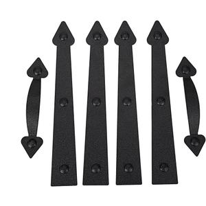 Magnetic Decorative Garage Door Curb Appeal Faux Hinges Handles Hardware Kit Color Black