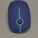 VssoPlor Wireless Mouse, 2.4G Slim Portable Computer Laptop Mouse with Nano Receiver Quiet Silent Optical Mice for Notebook, PC, Laptop, ComputerBlue and Green