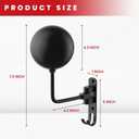 Helmet Hanger Wall Mount 180 Swivel Helmet Holder for Motorcycle Bike Racing Outerwear Sports Gear