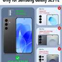 for Samsung Galaxy S25 FE Case, Heavy Duty case, [Belt Clip Holster] [Glass Screen Protector] [Military Grade Protective ] [Shockproof] [Dropproof] [Dust-Proof] (with Belt Clip, PurpleSky Blue)