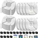 32 Pcs Cat Water Fountain Replacement Filters-16 Pack Cat Fountain Filters with 16 Pack Sponges, Enhanced Compatibility Pet Fountain Filter Fit for 95oz/2.8L 135oz/4L 67oz/2L Pet Drinking Fountain