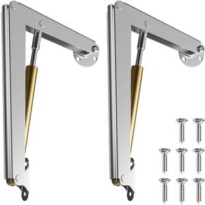 Lid Support Hinge Soft Close Toy Box Hinges Heavy Duty Hydraulic Hinges for Wooden Box Toy Boxes Beds and Heavy Lid, Toolbox and Basement Floor Door 2 PCS (60N)