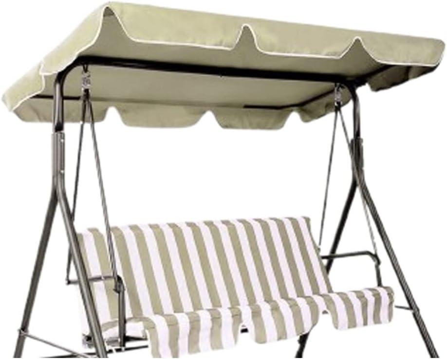 Swing Canopy Replacement Top, Outdoor Patio Replacement, 3 Seat Cover for Porch Garden (Beige/64 x 44 5.9), Three Sizes