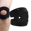 Patella Knee Brace - Medical Knee Support, Patella Knee Support Strap | body prox Patella Tendon Knee Strap, Adjustable Tendon Stabilizer Anti-Slip Shock Absorbing for Running, Jump Rope, Climbing (Black)