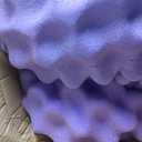 3 Inch Egg Crate Queen Memory Foam Mattress Topper, Lavender Scent Gel Infused Foam Mattress Topper for Pressure Relief, CertiPUR-US Certified Queen Bed Topper, Purple, 60"80"