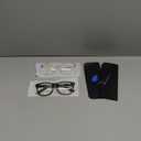 livho High Tech Blue Light Glasses - Advanced 99% Blue Light Blocking Computer Glasses - Anti Eyestrain & UV Glare Protection (*B1 Light Black+clear)