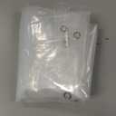 AmazerBath Plastic Shower Curtain, 60 x 72 Inches PEVA Heavy Duty Clear Shower Curtain, Waterproof Heavy Weight Thick Bathroom Curtain with 3 Big Clear Weighted Stones and 10 Rustproof Grommet Holes