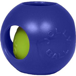 Jolly Pets Teaser Ball Dog Toy, Large/8 Inches, Blue, Model Number: 1508 BL
