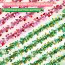 2 Pack 33 ft Valentines Day Decorations Valentines Heart Tinsel Garland St Patrick's Day Green Shamrock Hat Tinsel Garland for Tree Home Indoor Outdoor Irish Party Supplies Wedding Decor