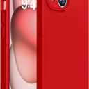 Miracase Compatible with iPhone 15 Case, [Soft Anti-Scratch Microfiber Lining], Liquid Silicone Case Gel Rubber Shockproof Drop Protection Phone Case for iPhone 15, Red