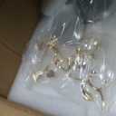 Large 12-Inch Modern Clear Glass Sculpture Centerpiece, Extra Large