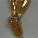 SHUWDKAR 12V LED Edison Bulbs 40W Equivalent, Low Voltage 4W Vintage Style Spiral LED Filament Bulb, E26 Medium Base, Warm White 2700K, 12volt Light Bulb Amber Glass for RV, 3 Pack