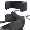 SGTMATCY Lateral Support for Wheelchair Lateral Support Cushion with Adjustable Side Panels for Wheelchairs,Wheelchair Stabilizer Attachment Chair Side Pads,Lateral Foam Wedge for Elderly (Black)