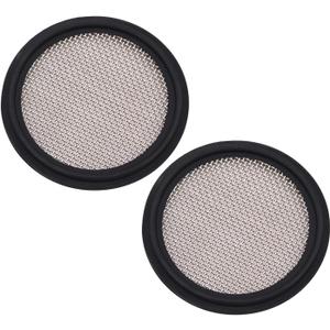 DERNORD 1.5" FKM Sanitary Gasket w/Stainless Screen - Tri Clamp Clover (Pack of 2) (20 Mesh)
