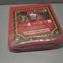 WDZREE Large Christmas Ornament Storage Box,4 Tier Holds Up to 128 Holiday Ornaments 3-Inch, Xmas Decorations Accessories Bag with Dual Zipper Closure,Made of Durable 600D Oxford Fabric (Red)