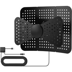 2025 TV Antenna Long Range 1000+ Miles, Digital HDTV Antenna for Smart TV with 32.8ft Coax Cable, Supports 4K 1080p Local Channels for 2 TVs, Outdoor/Indoor Use