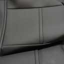 EKR Rav4 Seat Covers Custom Fit for Toyota Rav4(Gasoline) 2019 2020 2021 2022 2023 2024 2025 LE/XLE/XLE Premium/Limited,Leather Car Seat Cover Full Set for SUV,Faux Leather(Black with Blue Piping)