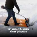 WORX Nitro 40V 12'' Cordless Snow Shovel, Electric Snow Thrower for 4-Car Driveway, Snow Removal with Brushless Motor & 2 Speed Control, 2 4.0 Ah Batteries and Charger Included, WG460
