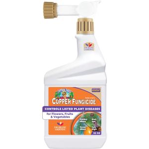 Bonide Captain Jack's Copper Fungicide, 32 oz Ready-to-Spray Disease Control Solution for Organic Gardening, Controls Leaf Curl