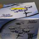 Toddler Drum Set Kids Jazz Drum Kit 8 Piece - Educational Percussion Musical Instruments Toy Playset Christmas Birthday Gift for Boys Girls, Blue