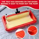 Mister Rui 18 Inch Paint Roller Kit with Extension Pole Roller Kit Pan