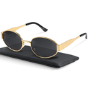 livho 2025 Trendy Oval Sunglasses - Stylish Polarized Shades for Everyday - Retro Metal Frames