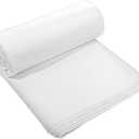 100% White Cotton Fabric 5 Yards 59 Inches Wide Cotton Quilting Fabric by The Yard, Soft Embroidery Muslin Fabrics for Sewing Material Apparel Cloth