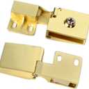 2 Pieces Hinges for Glass Cabinet Doors Replacement Glass Door Hinges Frameless Suitable for 3-5 mm / 0.1-0.19 inches Bookshelves, Display cabinets