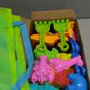 Beach Toys, Sand Toys for Kids Boys and Girls with 2 Construction Vehicle, 2 Collapsible Bucket, Sand Castle Building Kit, Sand Molds, Mesh Bag, Outdoor Toys for Kids Ages 4-8