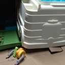 Fisher-Price Baby to Toddler Toy Laugh & Learn 3-in-1 On-the-Go Camper Walker & Activity Center with Smart Stages for Ages 9+ Months, Tan/Green