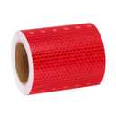MECCANIXITY Reflective Tape, 3 Inch x 16 ft Self-Adhesive Trailer Reflector Tape Waterproof Warning Safety Sticker High Visibility Night Reflectors for Bikes Cars, Red