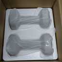 WeGym Square Dumbbells, Hand Weights for Home Gym, 10 lb Pair, Sandstone