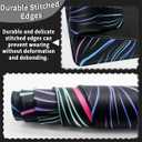 Benvo Extended Mouse Pad with Stitched Edges Extra Large Gaming Mousepads with Non-Slip Rubber Base and Micro-Weave Cloth Desk Mat for Gamer Office Home(35.4x15.7 inch, Colorful Star Line)