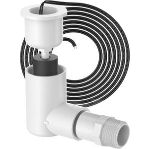 SS2 Float Switch L Shape Safe-T-Switch for HVAC Drain Pan Condensate Outlet, AC Pan Float Switch Detects Clogged AC Condensate Drain and Shut Off System