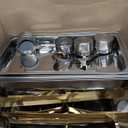 Chafing Dishes for Buffet 4 Pack, 9QT [Elegant Gold and Silver Colors] Food Warmers for Parties Buffet [Sturdy and High Grade] Chafing Dish Buffet Set for Any Party with Complete Set
