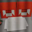 Bakepacker 60pcs Red Cookie Boxes 6x6x3 inches Easy Assemble Macaroon Pastry Boxes Bakery Boxes with Window for Bakery