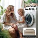 SONORO KATE 100% French Pure Linen Sheets, Breathable and Durable Linen King Size Sheets, Anti-Tear Linen Bed Sheets, Machine Washable, 16 Inch Deep Pocket - 4 Piece (Natural Linen, King)