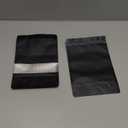 100Pcs 6x9 Inch Smell Proof Bags Stand Up Pouches Resealable Mylar Clear Bags with Window and Zipper Food Storage Coffee Snacks Baked Food Packaging for Small Business (Black)